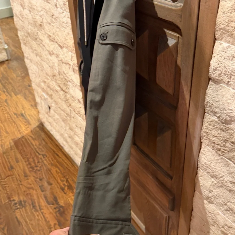 Veronica Beard army blazer with zip-in grey hoodie dickie, size 8 - Picture 5 of 12